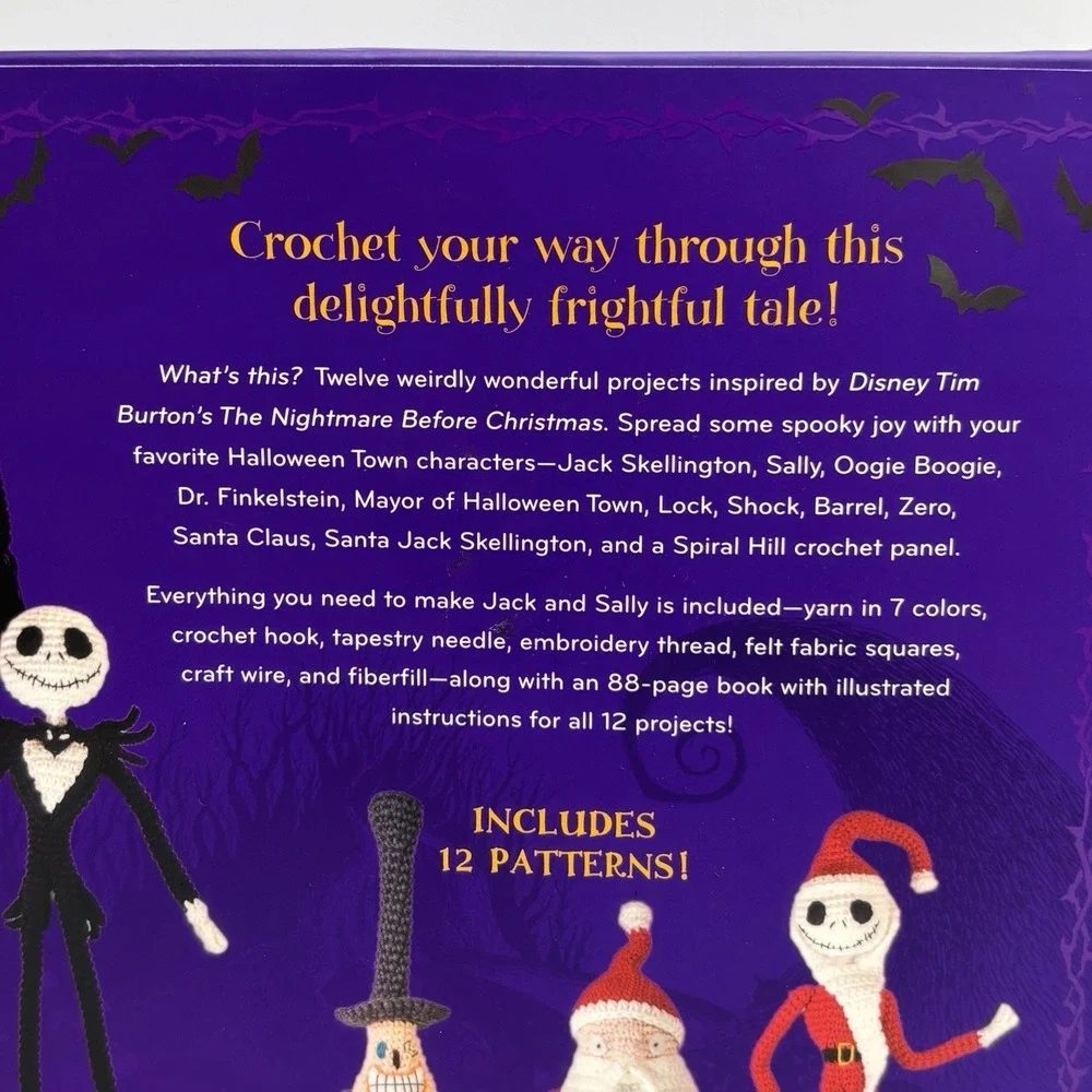 Disney Tim Burton's: The Nightmare Before Christmas Crochet Set - Picture 6 of 7
